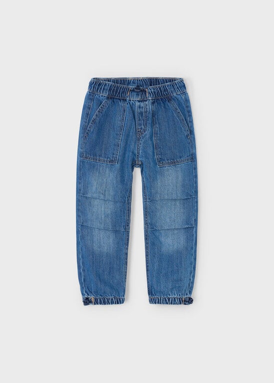 JOGGER EN DENIM - BLEU MOYEN