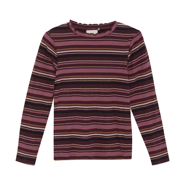 MINYMO CHANDAIL À RAYURES MULTI - FRAMBOISE