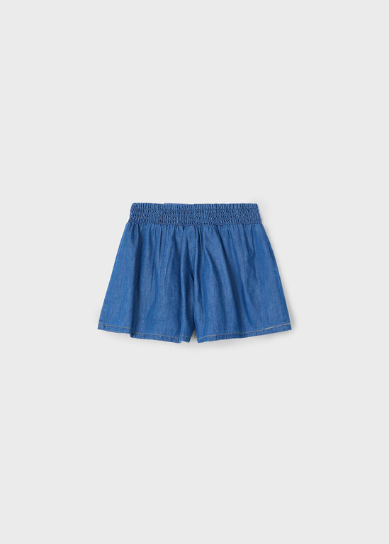 MAYORAL SHORT FLUIDE EN DENIM - BLEU MOYEN