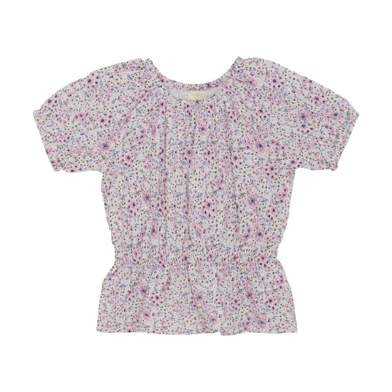 CREAMIE HAUT STRUCTURÉ FLEURI - CRÈME