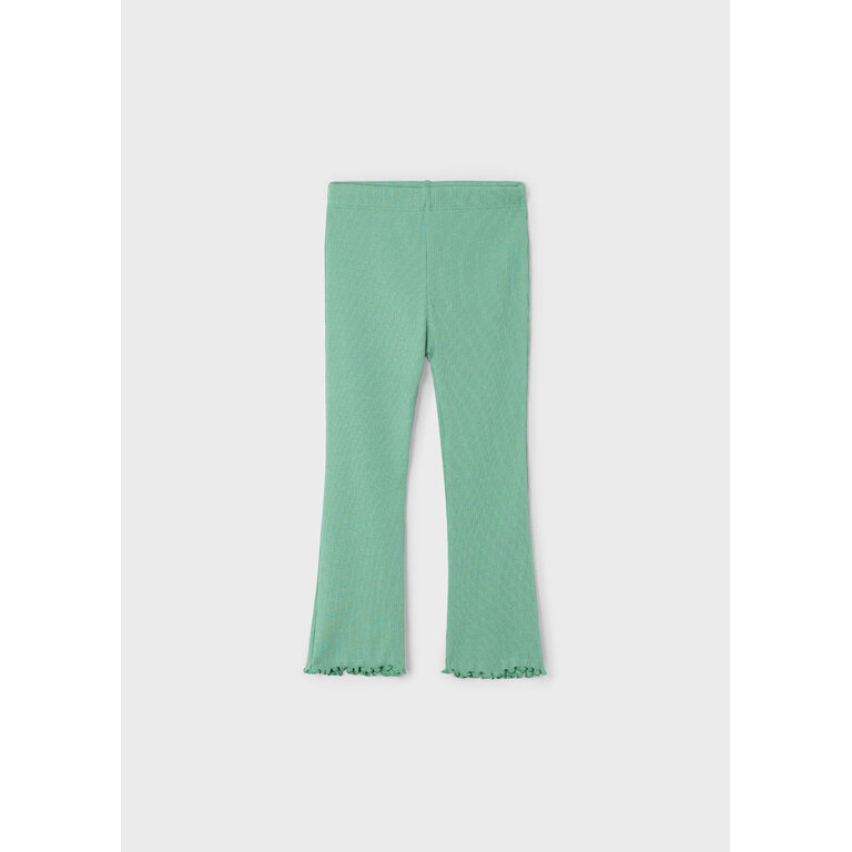 MAYORAL RIBBED FLARE LEGGINGS - MINT