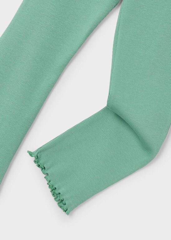 LEGGING ÉVASÉ CÔTELÉ - MENTHE