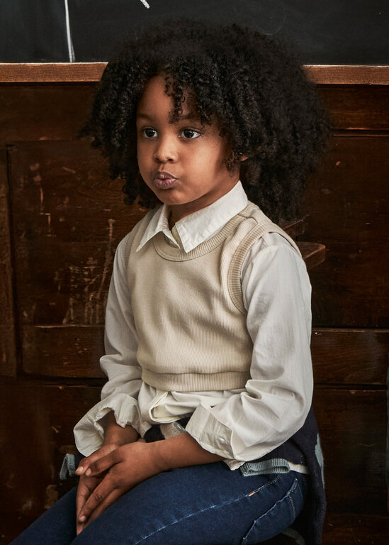 ENSEMBLE BLOUSE ET TOP - SABLE