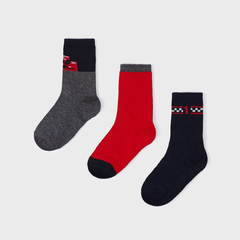 MAYORAL CHAUSSETTES VOITURE DE COURSE - ROUGE