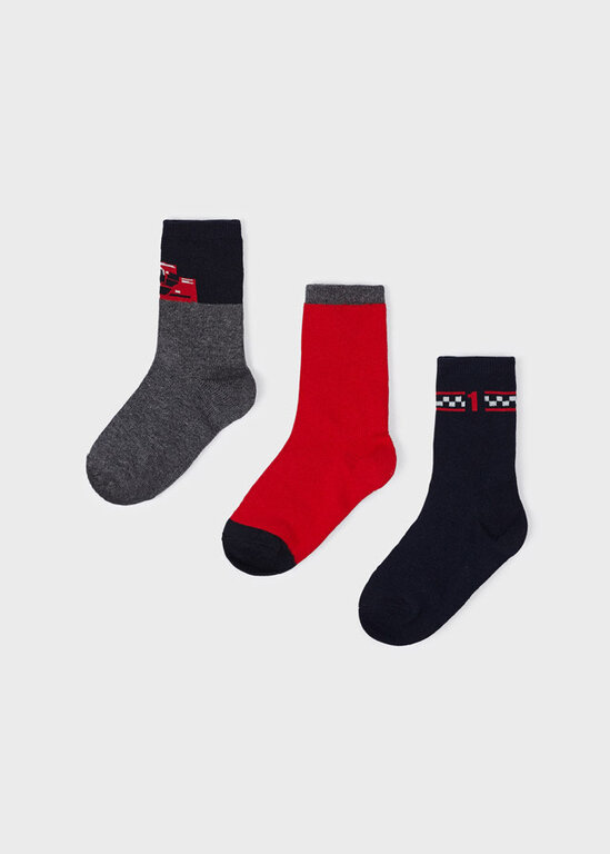 CHAUSSETTES VOITURE DE COURSE - ROUGE