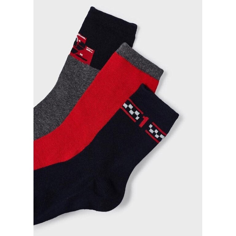 MAYORAL RACE CAR SOCKS - RED