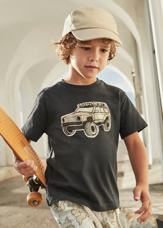 MAYORAL T-SHIRT IMPRIMÉ DE JEEP - ASPHALT