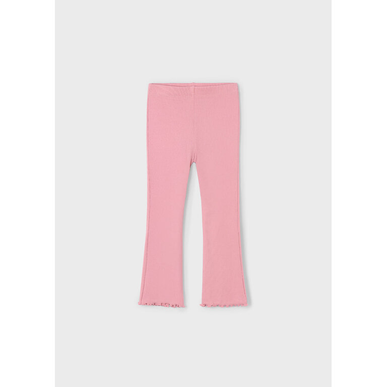 MAYORAL RIBBED FLARE LEGGINGS - ROSÉ