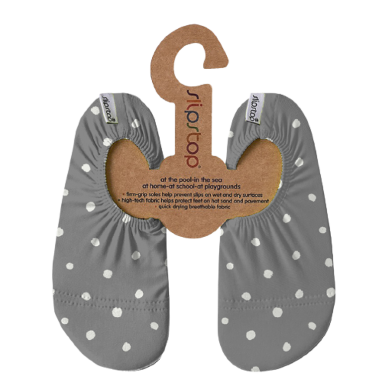 SLIPSTOP CHAUSSONS - GRIS À POIS