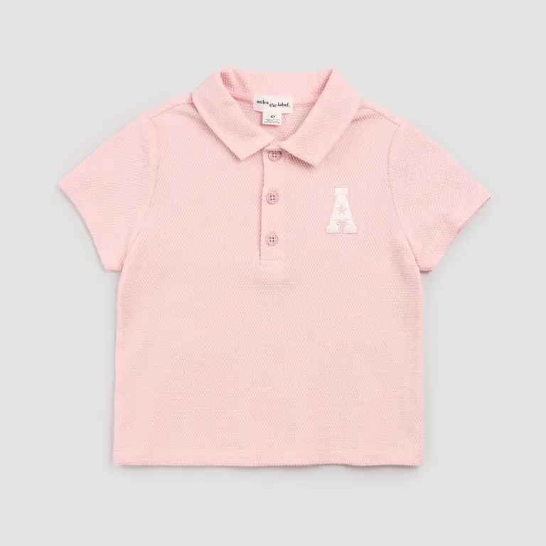 MILES THE LABEL POLO EN COTON PIQUÉ - ROSE