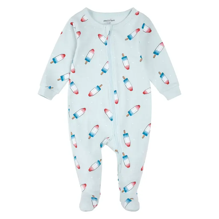 PETIT LEM PYJAMA À PATTES IMPRIMÉ POPSICLE FUSÉE - BLEU