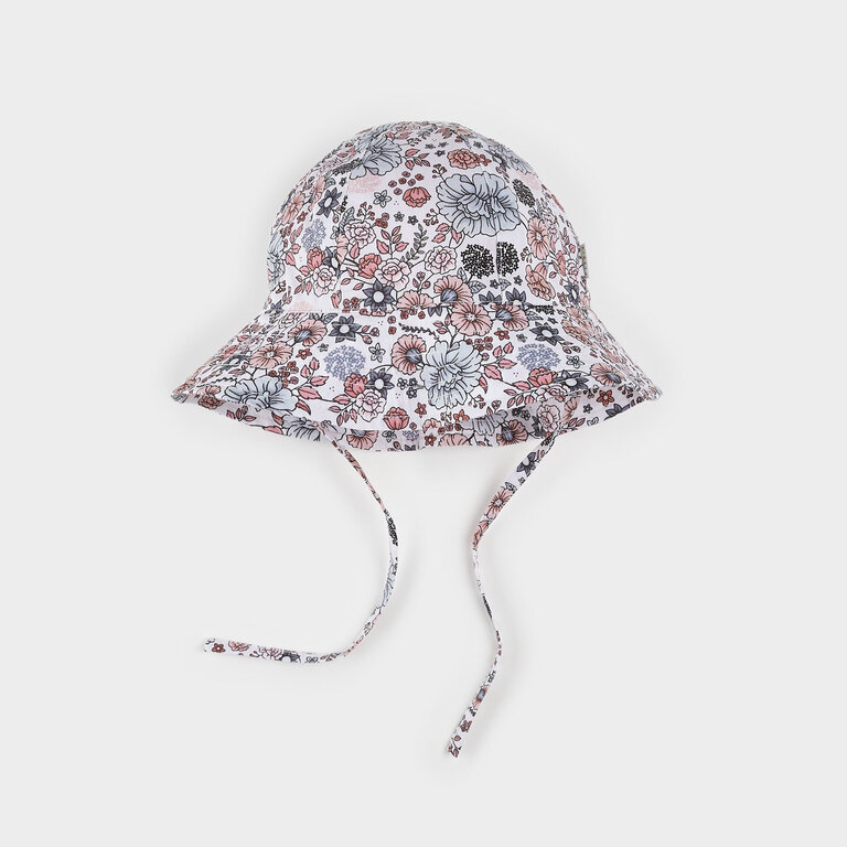 PETIT LEM CHAPEAU À IMPRIMÉ DE FLEURS RÉTRO