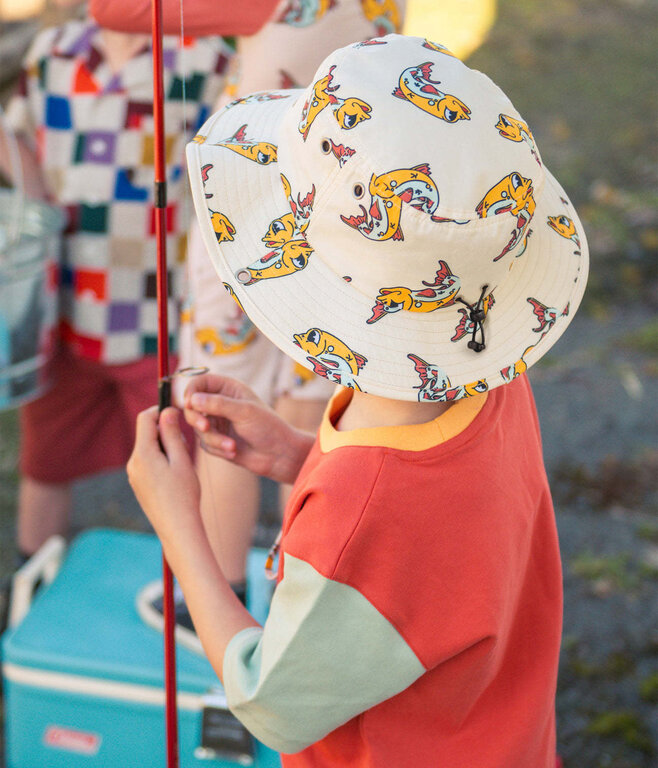 HEADSTER KIDS CHAPEAU BOONIE - GONE FISHING
