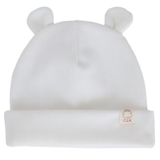 CALIKIDS TUQUE EN TRICOT POUR BÉBÉ - BLANC