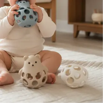 CRÉATION JADE BALLE OURSON EN SILICONE