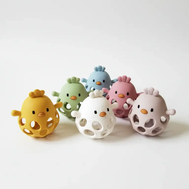 CRÉATION JADE BALLE POULE EN SILICONE