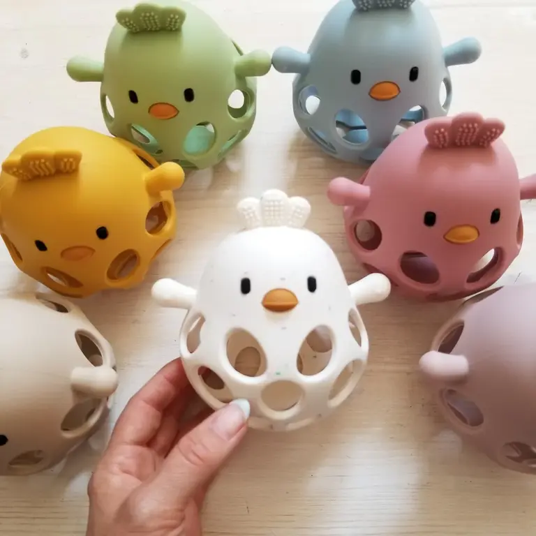 CRÉATION JADE BALLE POULE EN SILICONE