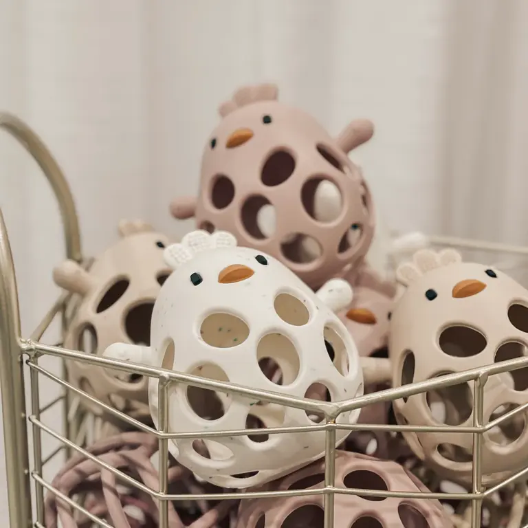 CRÉATION JADE BALLE POULE EN SILICONE