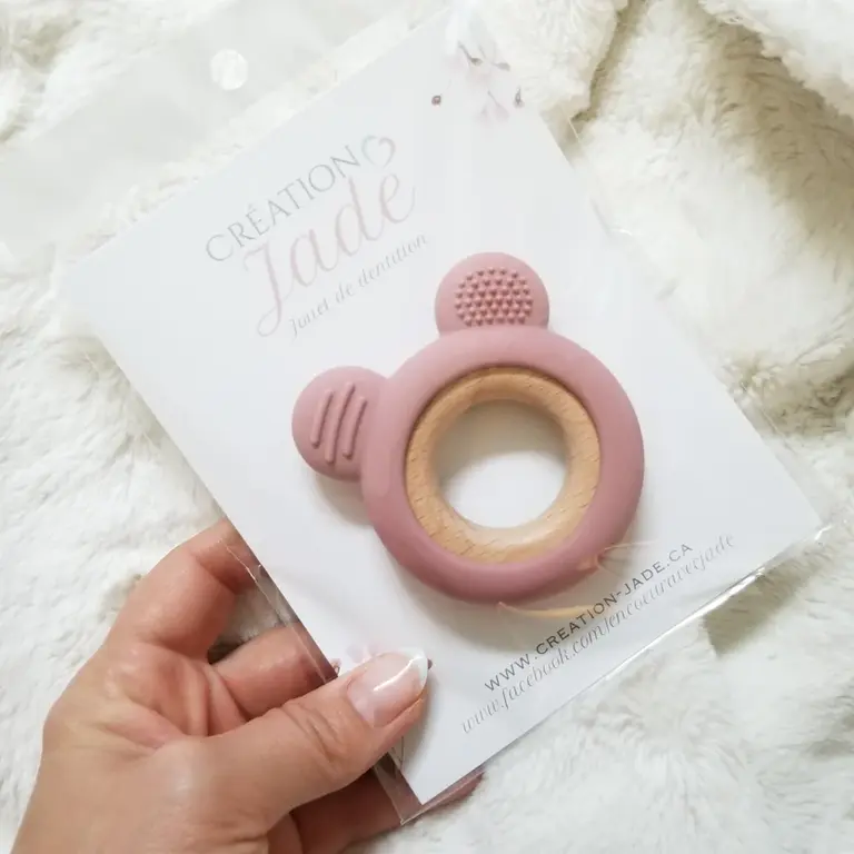 CRÉATION JADE MINI ANNEAU DE DENTITION OURSON