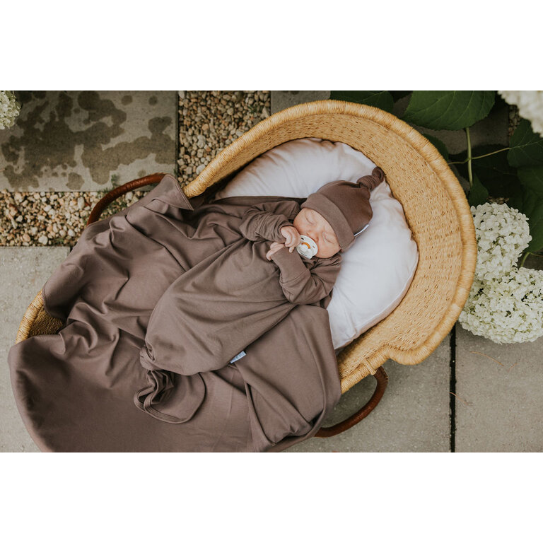 ZAK & ZOÉ BAMBOO SLEEPER (0-6 MONTHS) - HOT CHOCOLATE