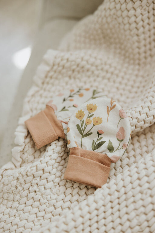 ZAK & ZOÉ MITAINES EN BAMBOU (0-3 MOIS)  - MATHILDE