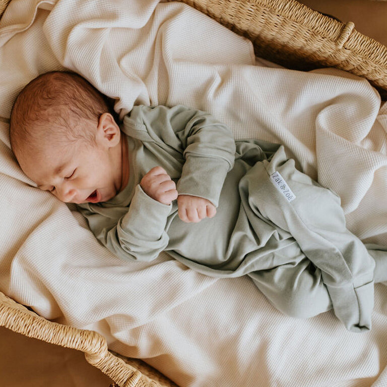 ZAK & ZOÉ ROMPER EN BAMBOU - SAUGE