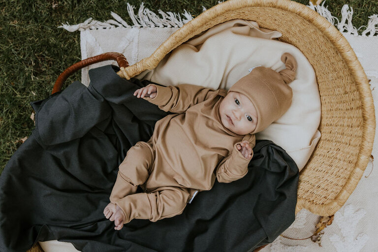 ZAK & ZOÉ ROMPER EN BAMBOU - BEIGE