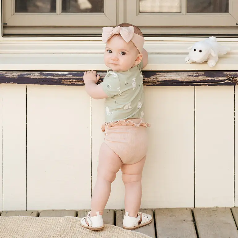 PETIT LEM PETIT LEM - ENSEMBLE CACHE-COUCHES 3 PIÈCES À IMPRIMÉ AGNEAUX - VERT