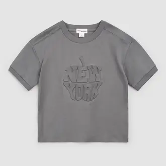 MILES THE LABEL T-SHIRT NYC BIG APPLE - GRIS FONCÉ
