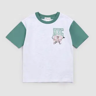 MILES THE LABEL T-SHIRT NYC PRETZEL - GRIS