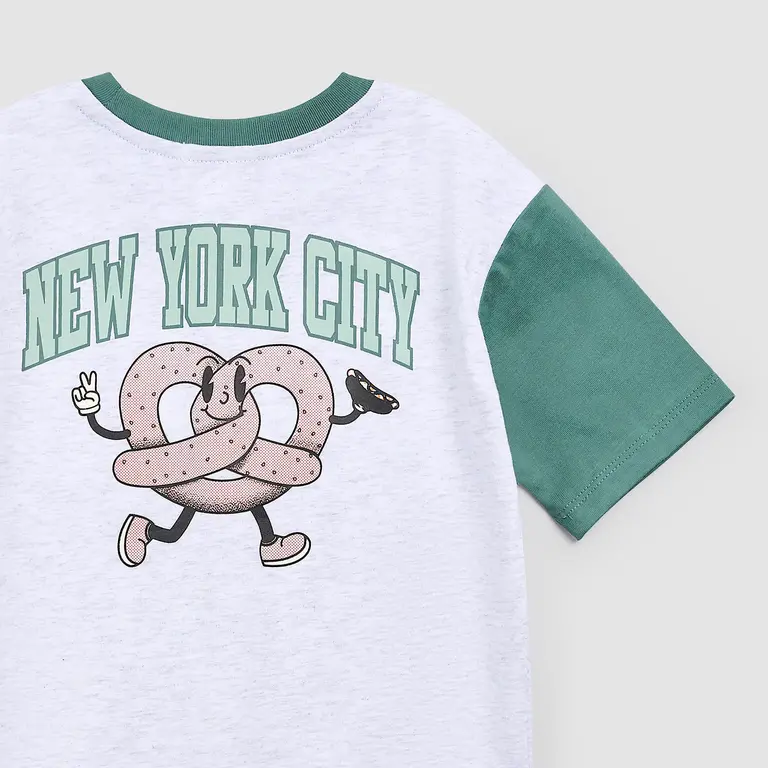 MILES THE LABEL T-SHIRT NYC PRETZEL - GRIS