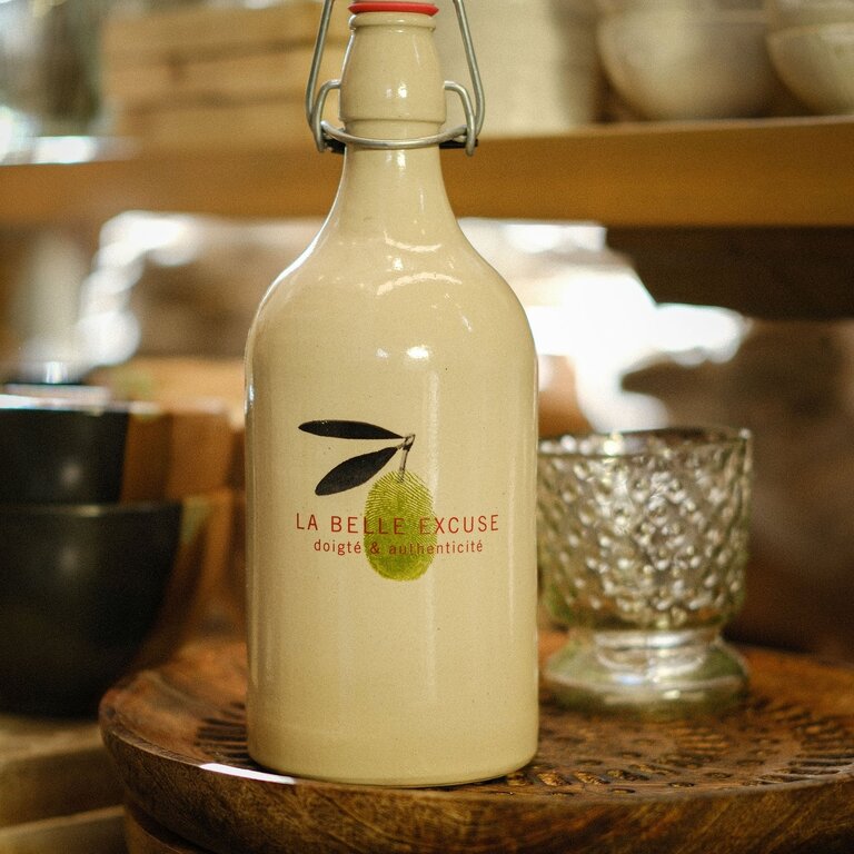 LA BELLE EXCUSE HUILIER CÉRAMIQUE HUILE D'OLIVE VERTE EXTRA VIERGE 500ML