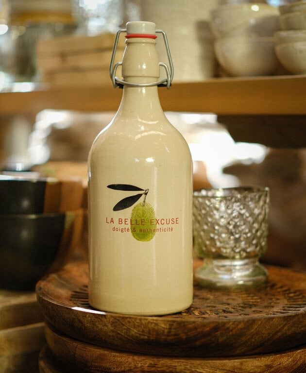 LA BELLE EXCUSE HUILIER CÉRAMIQUE HUILE D'OLIVE VERTE EXTRA VIERGE 500ML