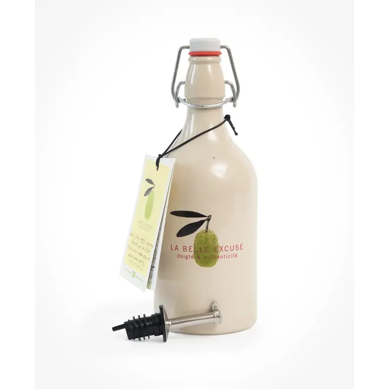 LA BELLE EXCUSE HUILIER CÉRAMIQUE HUILE D'OLIVE VERTE EXTRA VIERGE 500ML