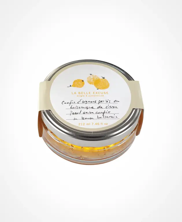 LA BELLE EXCUSE CONFIT D'OIGNONS PERLÉS AU BALSAMIQUE DE CITRON