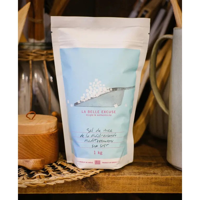 LA BELLE EXCUSE SEL DE MER DE LA MÉDITERRANÉE 1KG