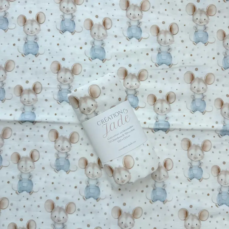 CRÉATION JADE CRÉATION JADE - MOUSSELINE DE BAMBOU - GUS GUS LA SOURIS