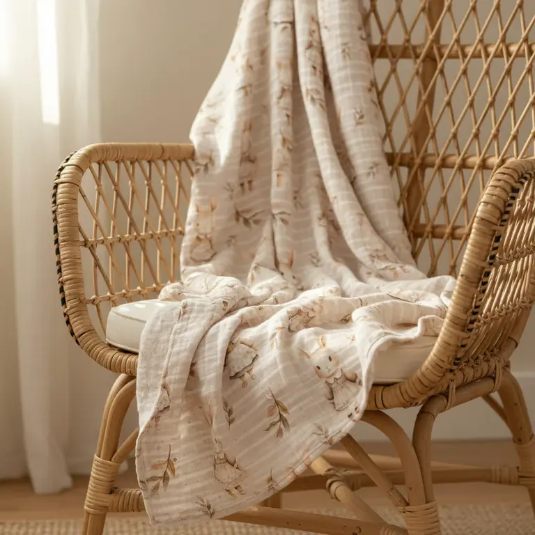 CRÉATION JADE CRÉATION JADE - MOUSSELINE DE BAMBOU - MADAME LAPIN