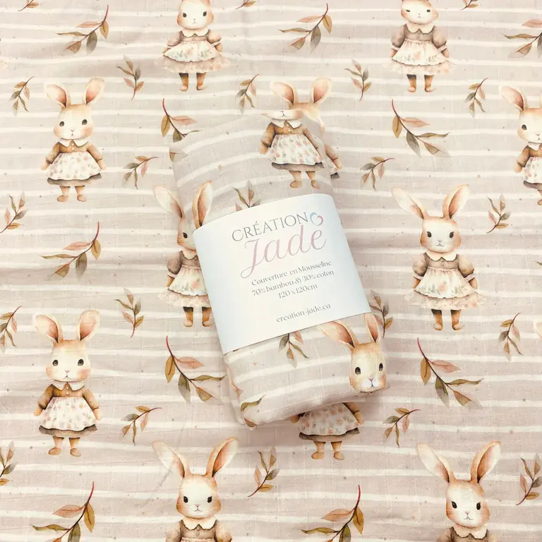CRÉATION JADE CRÉATION JADE - MOUSSELINE DE BAMBOU - MADAME LAPIN