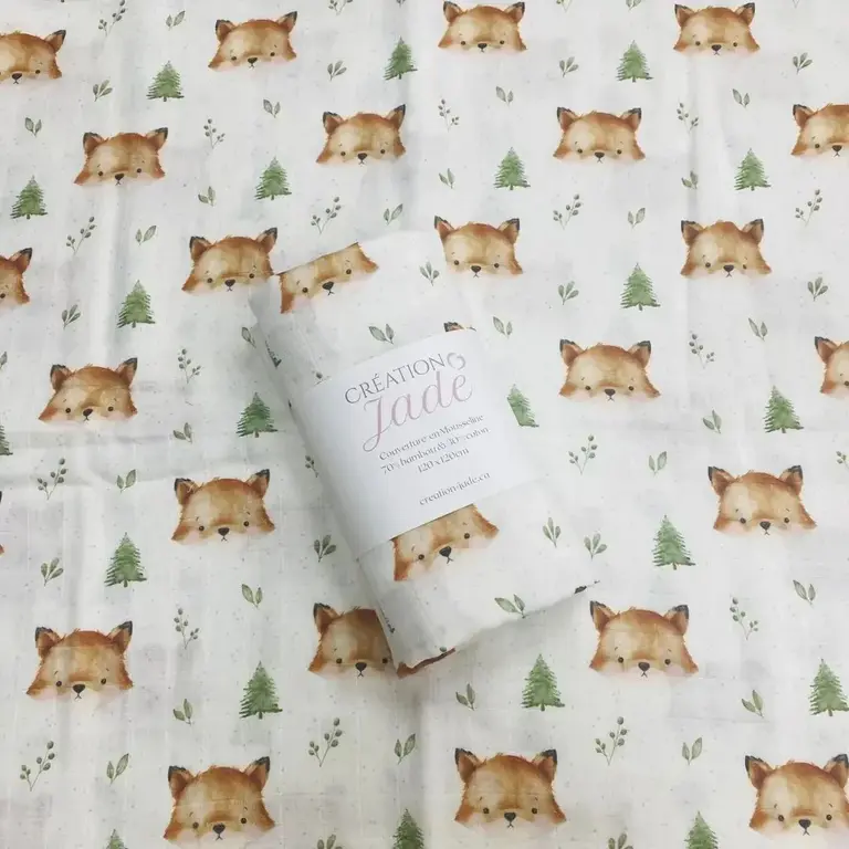 CRÉATION JADE CRÉATION JADE - MOUSSELINE DE BAMBOU - PETIT RENARD