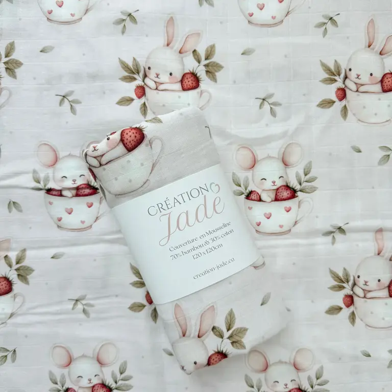 CRÉATION JADE CRÉATION JADE - MOUSSELINE DE BAMBOU - LYDIA LA LAPINE GOURMANDE