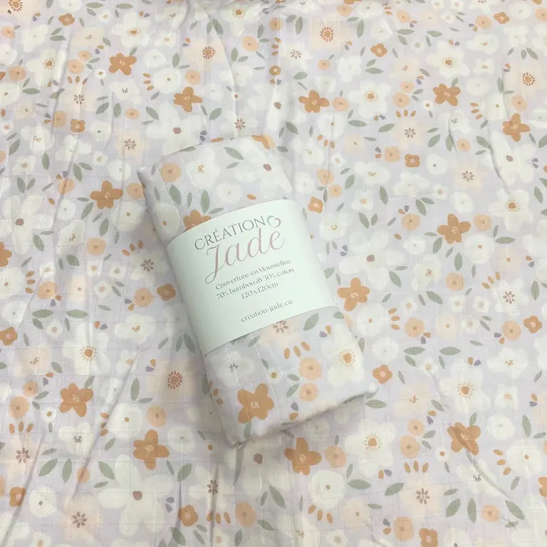 CRÉATION JADE MOUSSELINE DE BAMBOU - DÉLICATESSE FLORALE LILAS