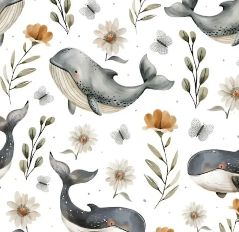 CRÉATION JADE NAPPE DE PLAGE ET JEUX - PETITES BALEINES