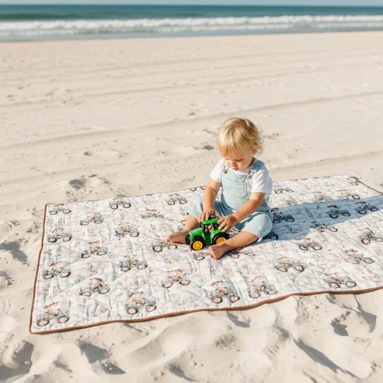 CRÉATION JADE NAPPE DE PLAGE ET JEUX - MOUTON À LA FERME
