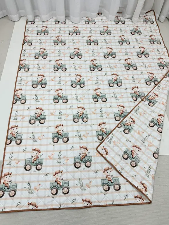 CRÉATION JADE NAPPE DE PLAGE ET JEUX - MOUTON À LA FERME