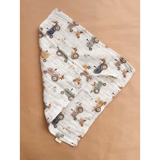 CRÉATION JADE MINI COMFORT MUSLIN - TRACTORS