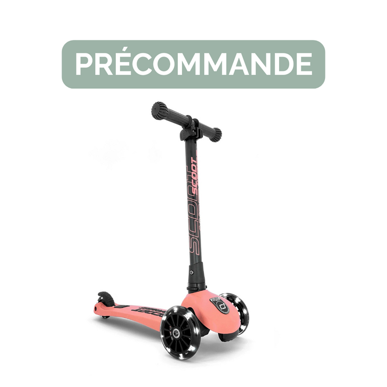 SCOOT AND RIDE TROTTINETTE HIGHWAYKICK 3 LED - PEACH
