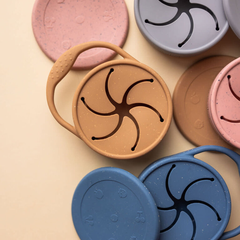 MINIKA MINIKA - BOL À COLLATION AVEC COUVERCLE - SAUGE