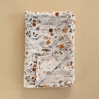MINIKA MINIKA - COUVERTURE DE MOUSSELINE - WILDFLOWERS