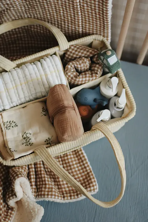 MINIKA PANIER ORGANISATEUR DE COUCHES - CREAM
